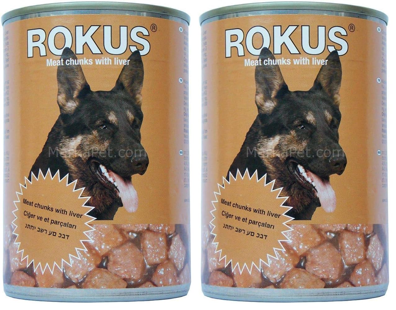 Rokus Ciğerli 410 G Köpek Konserve Maması 2li paket