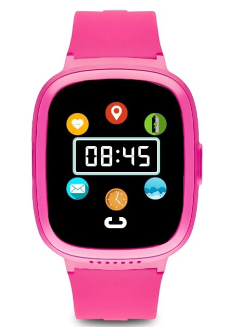 Slazenger Tiger Kids Akıllı Çocuk Saati, Görüntülü Görüşme, IPS Ekran, RTOS, GPS, 2MP Kamera, IP67 Su Geçirmez, Uzun Pil Ömrü, SOS, Dokunmatik Ekran, 4G, Silikon Kayış, Fuşya