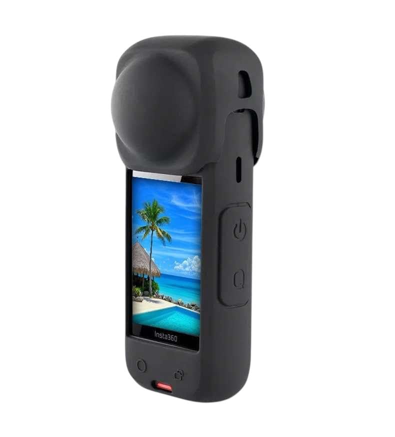 Mettzchrom insta 360 x4 uyumlu Silikon kılıf Koruma Kılıfı soft case