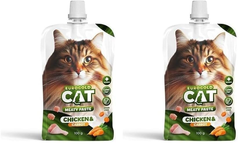 EuroGold Cat Et Ezmesi Tavuk-Havuç 100 gr 2li paket