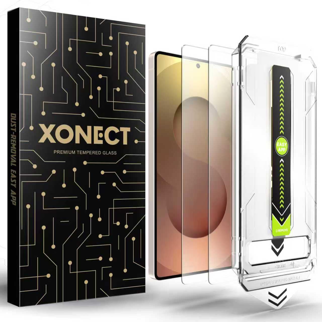 XONECT Samsung S25 Plus/S24 Plus Uyumlu Ekran Koruyucu - 9H Temperli Cam, HD Şeffaf, 2’li Paket