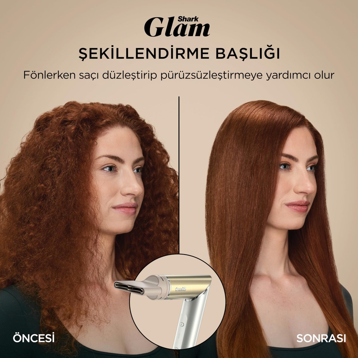 Shark Glam 5 Başlıklı Düz,Dalgalı ve Bukleli Çok Amaçlı Saç Şekillendirici HD6051SEU