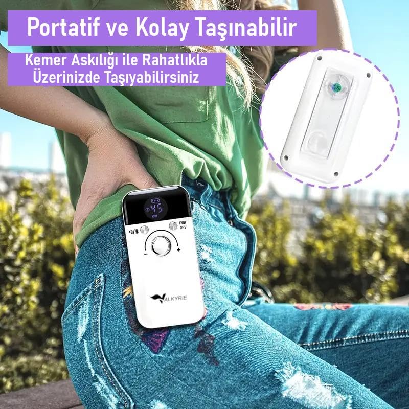 Valkyrie Profesyonel Şarjlı Tırnak Frezesi 45.000 RPM, LCD, 2000 mAh Taşınabilir Manikür Pedikür Makinesi