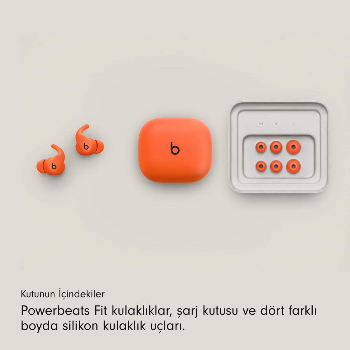 Beats - Powerbeats Fit - Kablosuz, Gürültü Önleyici, Üstün Kulak Uyumuna Sahip Antrenman Kulaklıkları; IPX4; şarj kutusuyla 30 saate kadar pil ömrü; Apple ve Android ile uyumlu - Pozitif Pembe