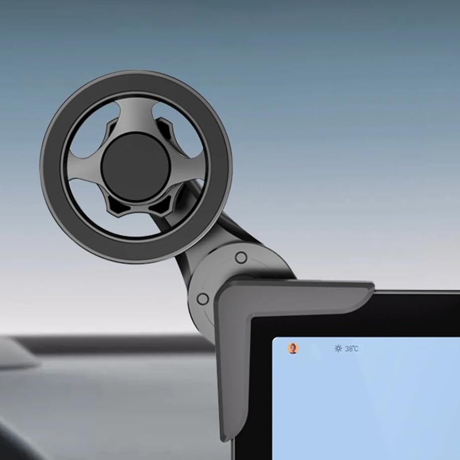 Coverzone Tesla Araba ile Uyumlu Ve Multimedia Ekranlı Arabalar ile Uyumlu Araç, Ofis ve Laptop Ekranı için Neodimyum Mıknatıslı, Titreşim Önleyici Silikon Destekli | 2401