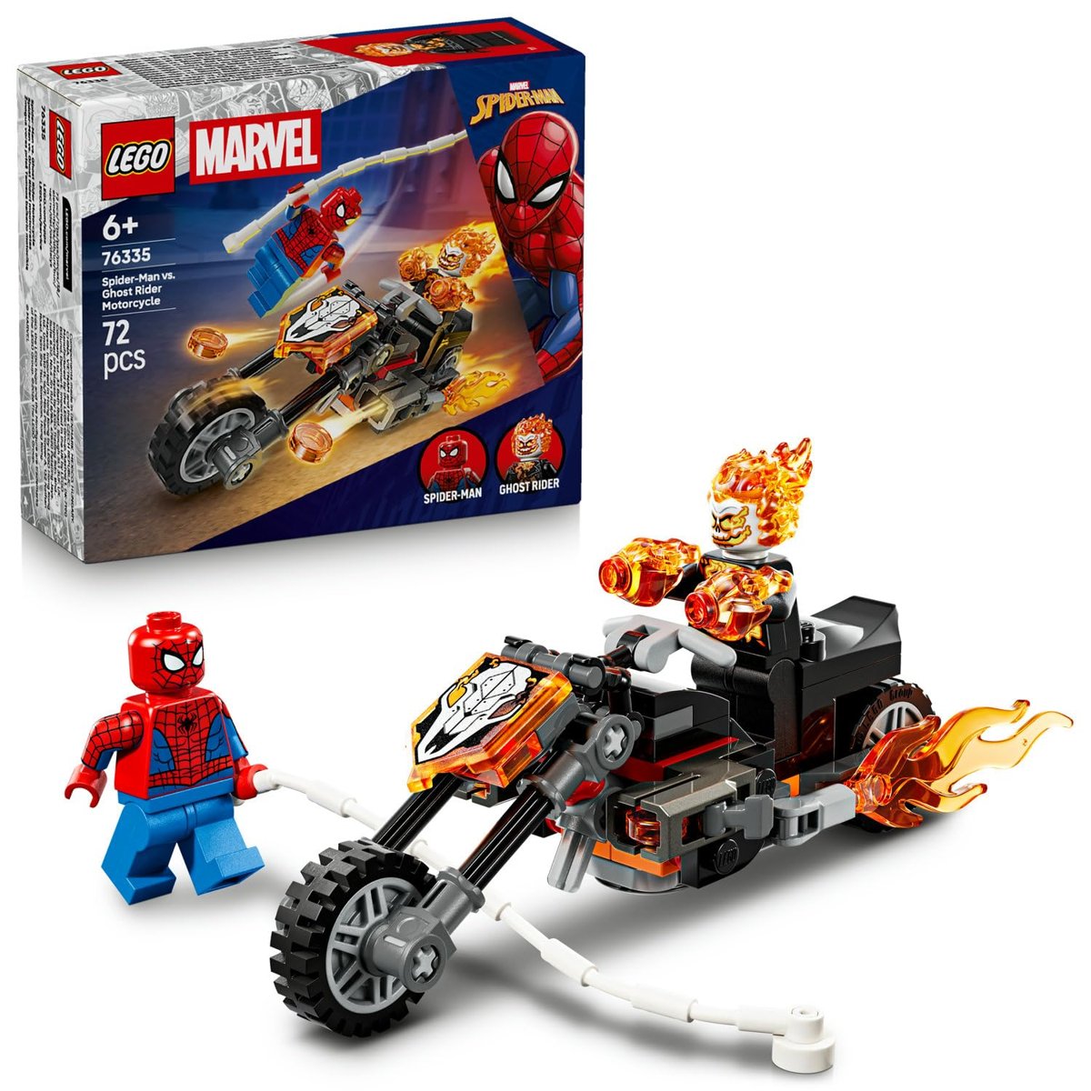 LEGO Marvel Örümcek Adam, Ghost Rider Motosikletine Karşı 76335