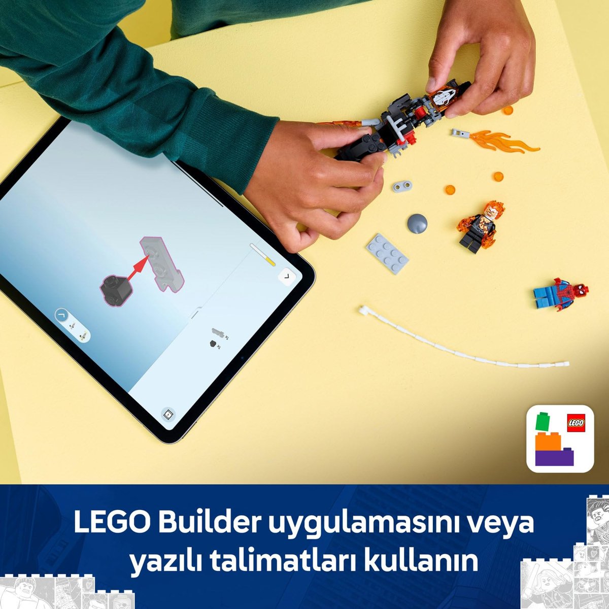 LEGO Marvel Örümcek Adam, Ghost Rider Motosikletine Karşı 76335