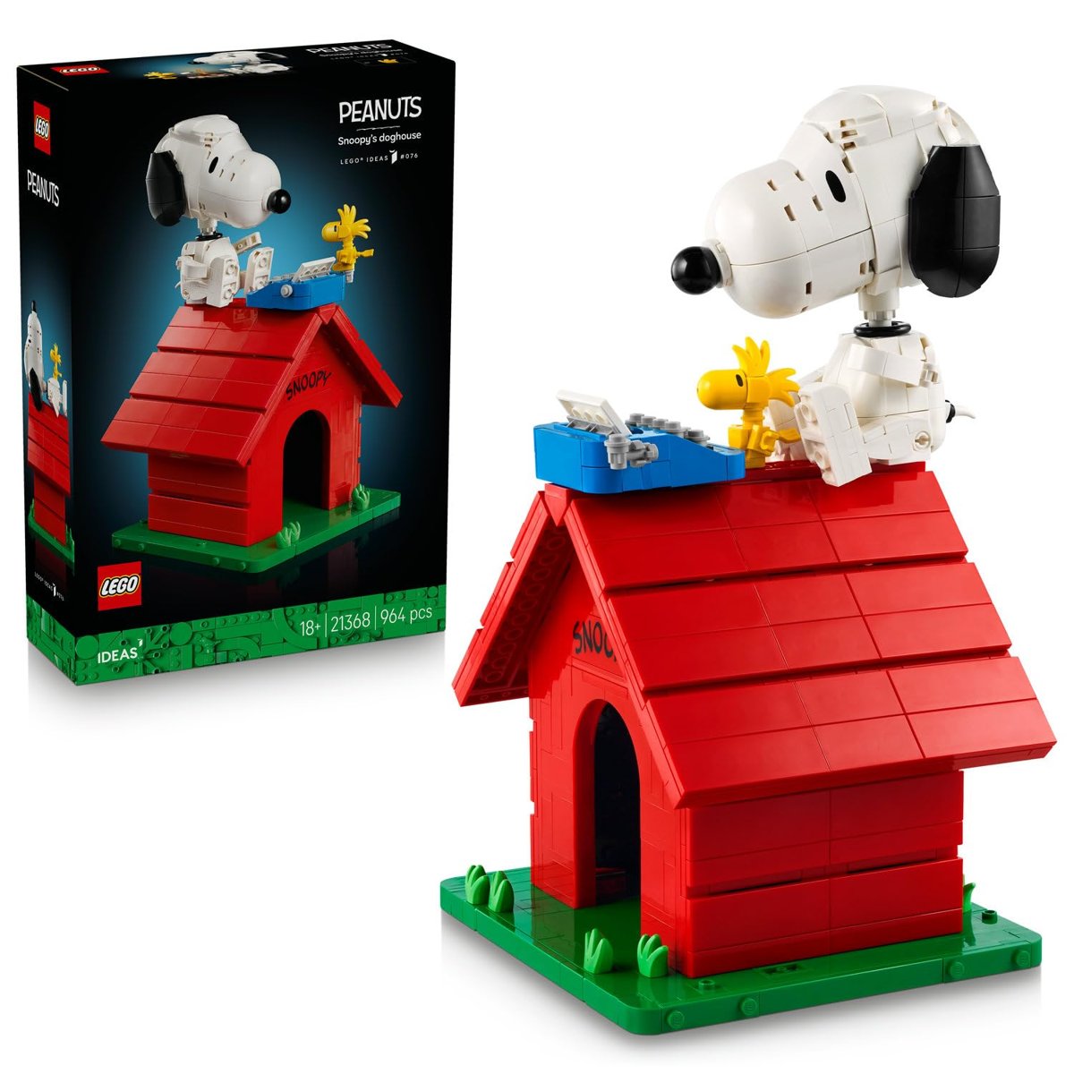 LEGO Ideas Peanuts: Snoopy’nin Köpek Kulübesi 21368