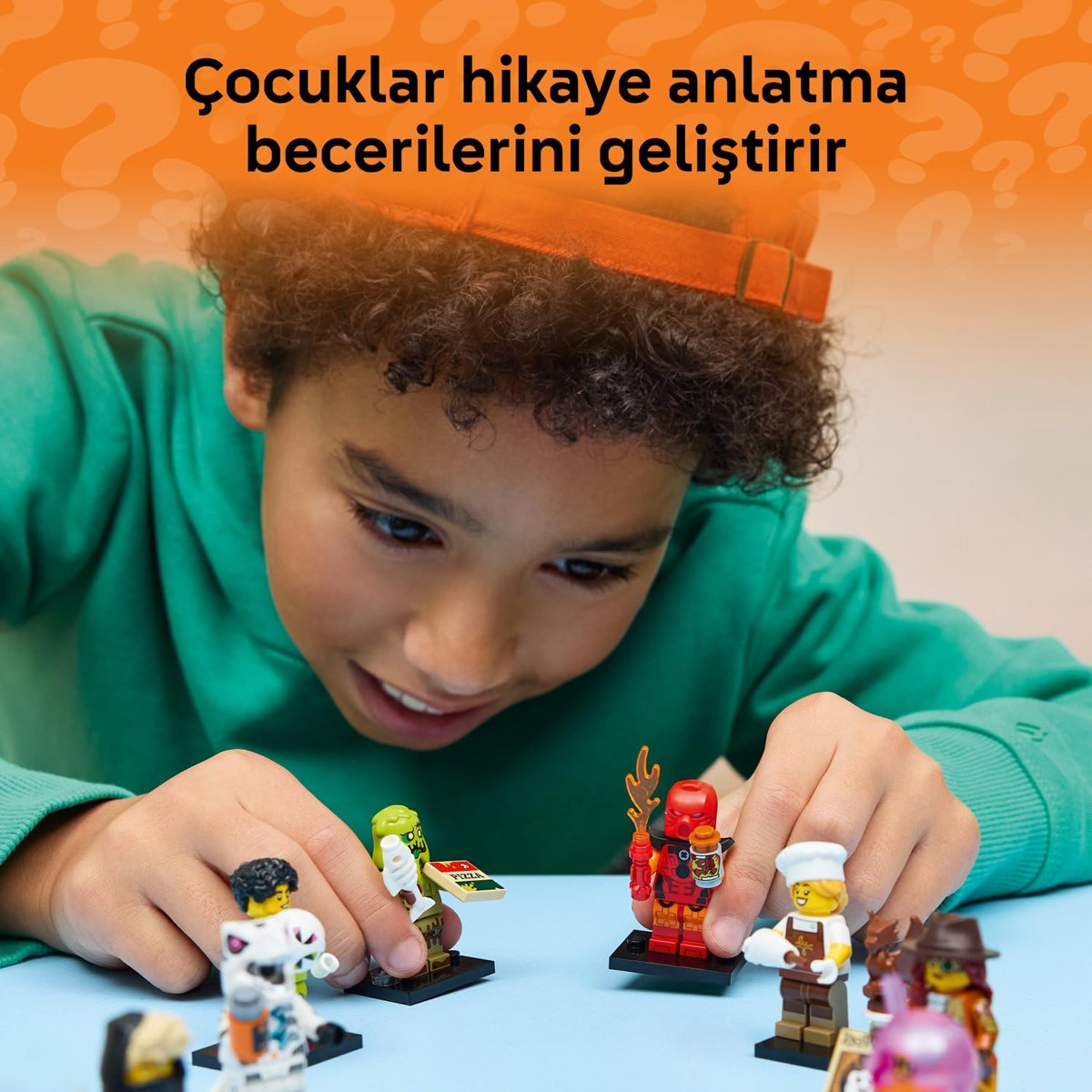 LEGO Minifigures Seri 29 71052-6 Yaş ve Üzeri Kız ve Erkek Çocuklar için Aksesuarlarıyla Birlikte Gelen 12 Karakterden 1'ini İçeren Yaratıcı Oyuncak Yapım Seti, Sürpriz Hediye Fikri (8 Parça)