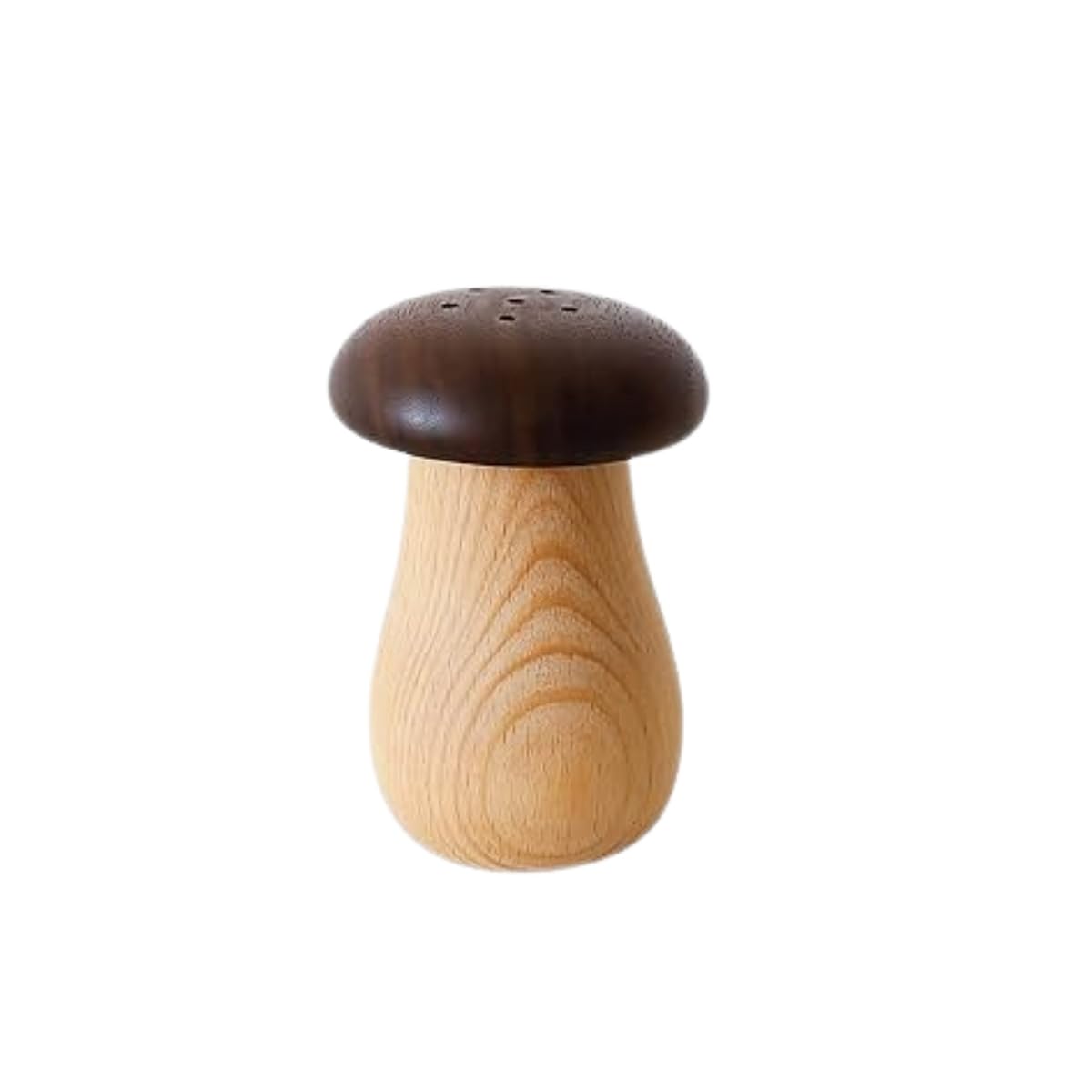 Mantar Şekilli Ahşap Tuzluk ve Biberlik – Doğal Ağaçtan Dekoratif Baharatlık