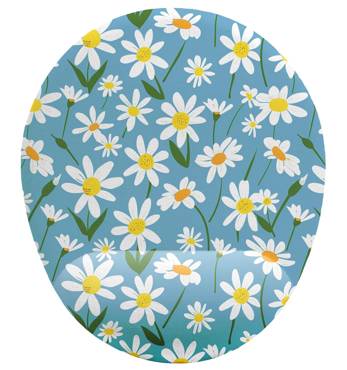 Papatya Desenli Bilek Destekli Mouse Pad