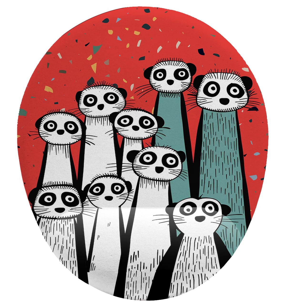 Sevimli Mirketler Bilek Destekli Mouse Pad