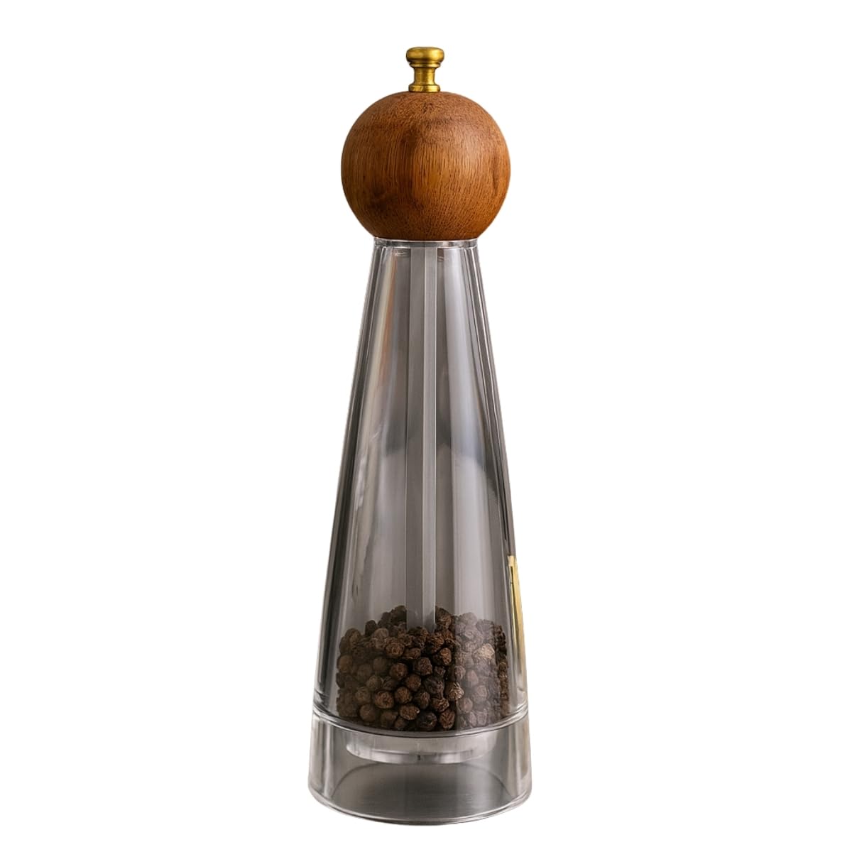 Akasya Kapaklı Baharat Öğütücü – 22,5 cm Cam Baharat, Tuz, Karabiber, Şık ve Dayanıklı Tasarım