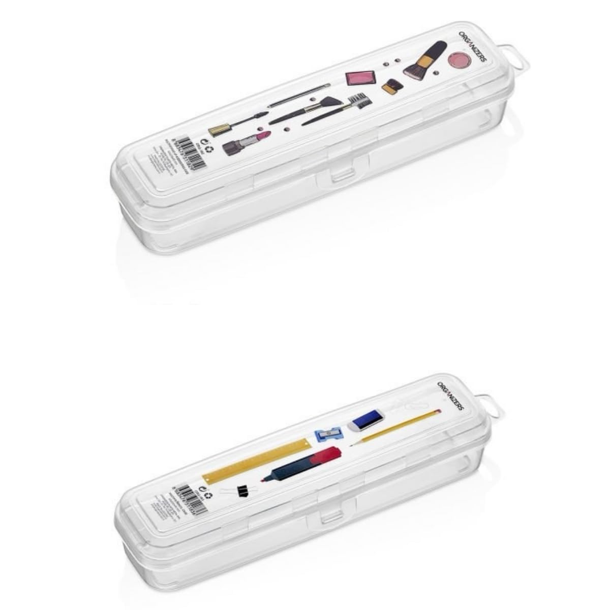 Çok Amaçlı Şeffaf Saklama Kutusu – Kalemlik, Diş Fırçası Kutusu, Makyaj Organizeri, Seyahat ve Ev Kullanımı İçin