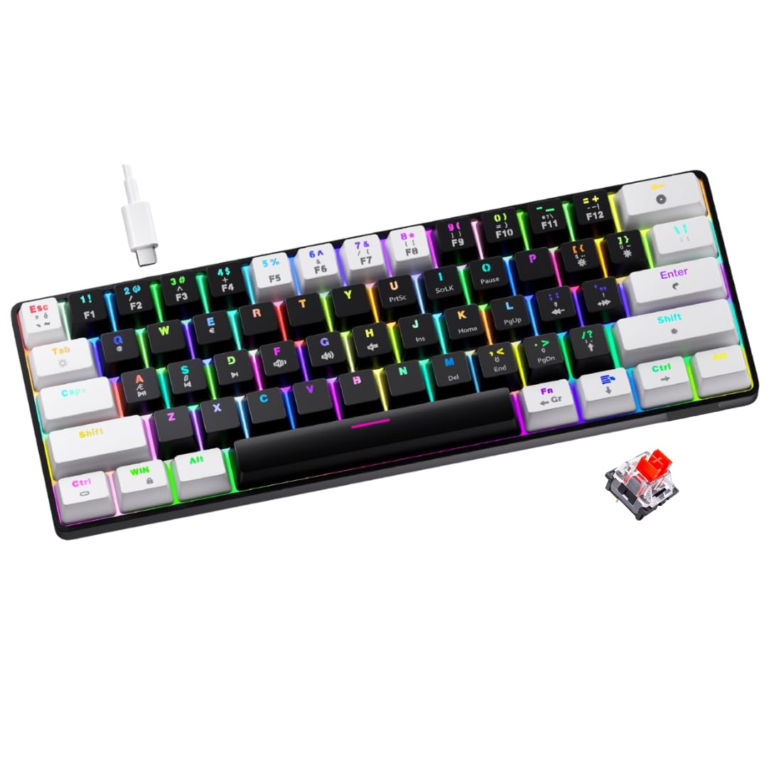 Rever Mekanik RGB Işıklı Gaming Oyuncu Klavyesi Red Switch Kablolu Gamer Klavye