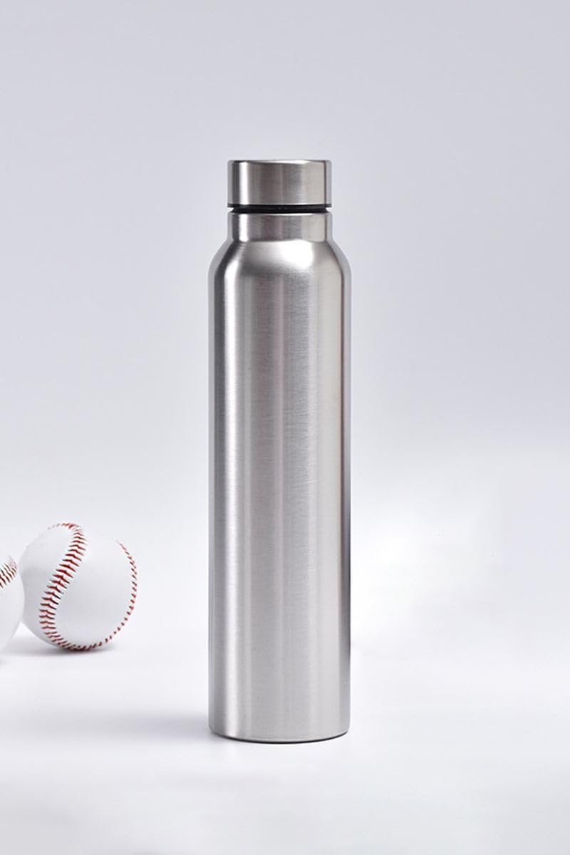 Çelik Gri 1000 ml Sporcu Suluğu Matara Suluk (SICAK-SOĞUK TUTMAZ) cin907