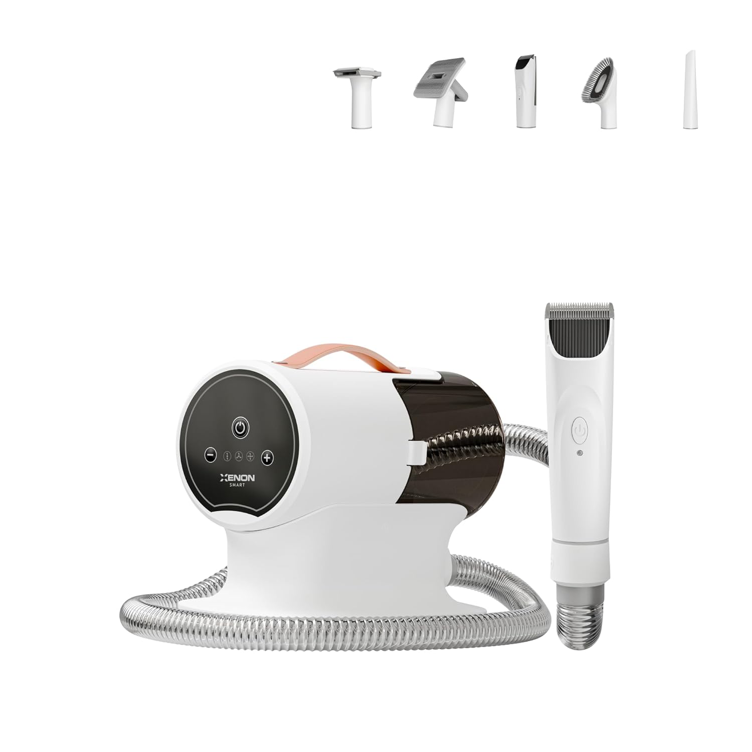 Xenon Smart Profesyonel Evcil Hayvan Bakım Seti Kedi Köpek Tarağı Vakumlu Tıraş Makinesi Tüy Toplama Aleti ve Tarama Kiti Pet Grooming X6301