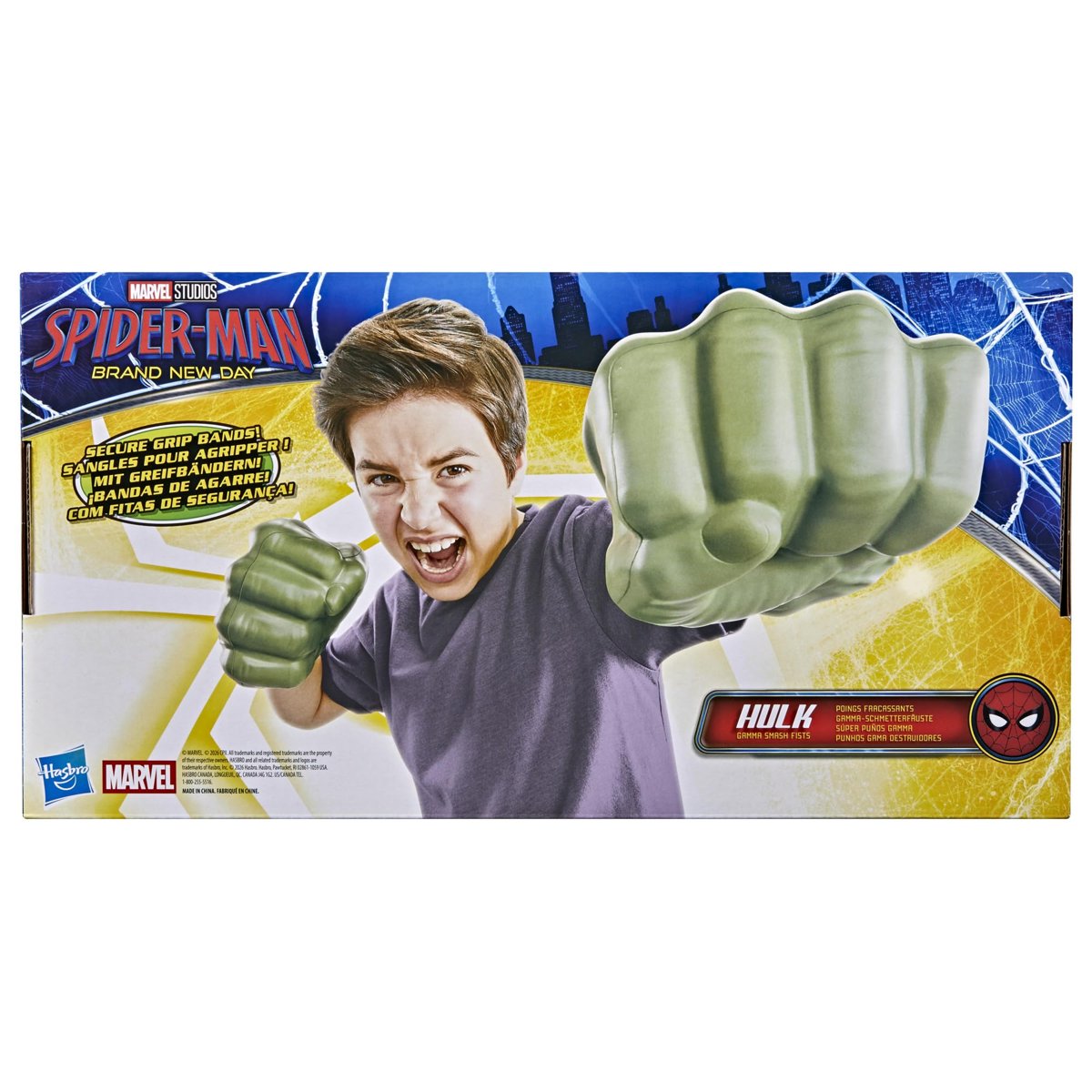 Marvel Spider-Man: Brand New Day Hulk Gama Parçalama Yumrukları, Kostümlü Oyunlar için Yumuşak Köpükten Süper Kahraman Rol Yapma Oyuncakları, 5 Yaş ve Üzeri