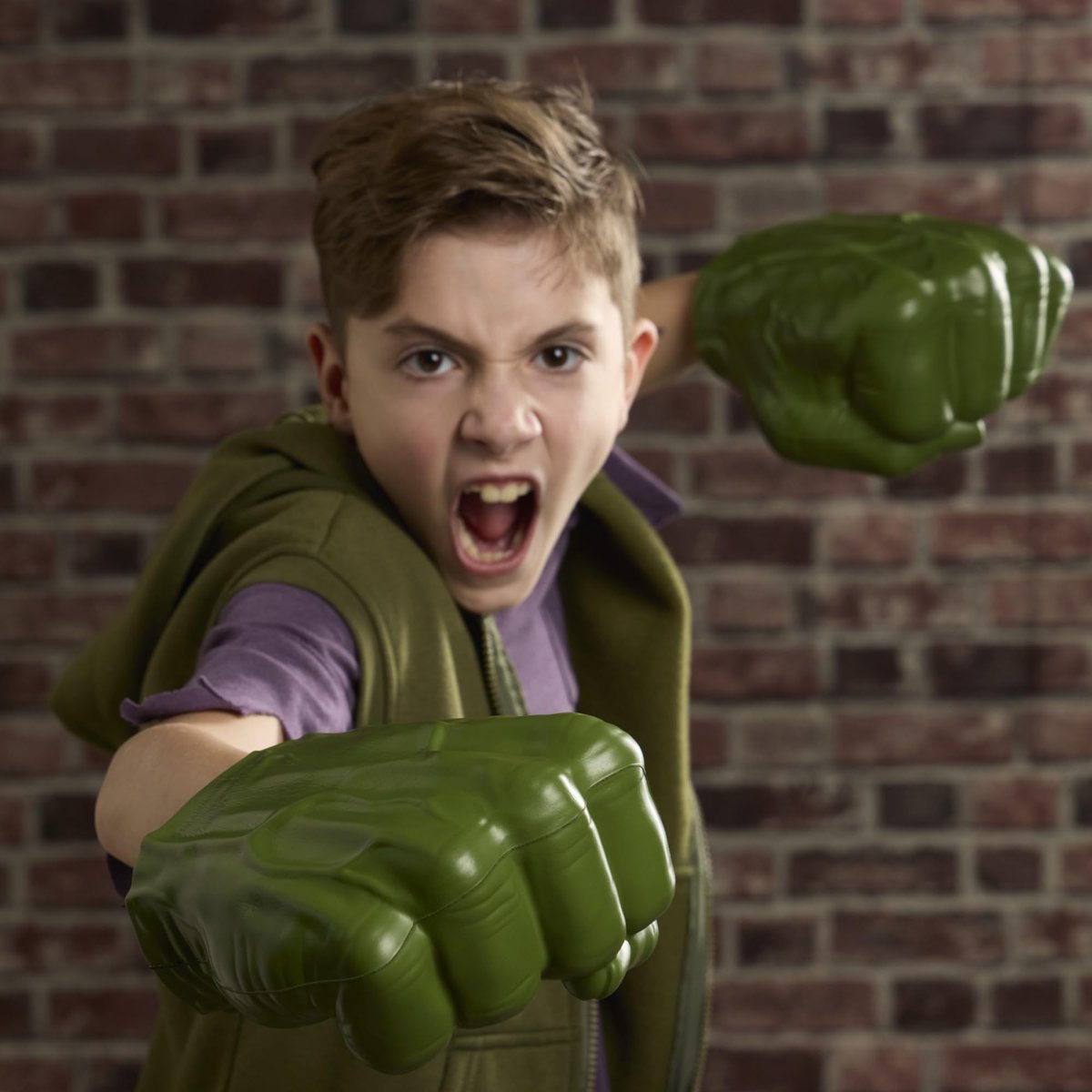 Marvel Spider-Man: Brand New Day Hulk Gama Parçalama Yumrukları, Kostümlü Oyunlar için Yumuşak Köpükten Süper Kahraman Rol Yapma Oyuncakları, 5 Yaş ve Üzeri