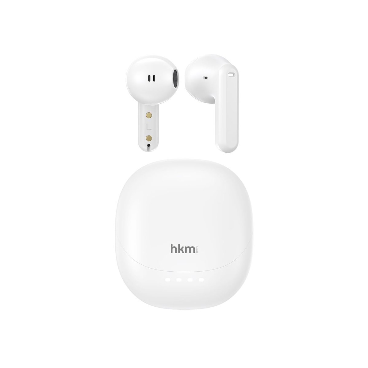 OPUS Bluetooth V5.4, Kablosuz Kulak İçi TWS Kulaklık, ENC destekli 4 mikrofon sistemi, Beyaz