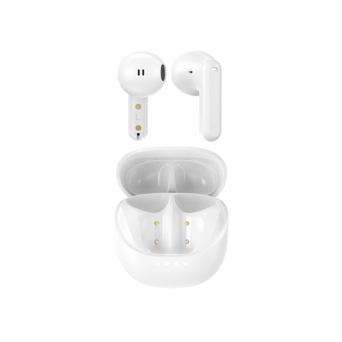 OPUS Bluetooth V5.4, Kablosuz Kulak İçi TWS Kulaklık, ENC destekli 4 mikrofon sistemi, Beyaz