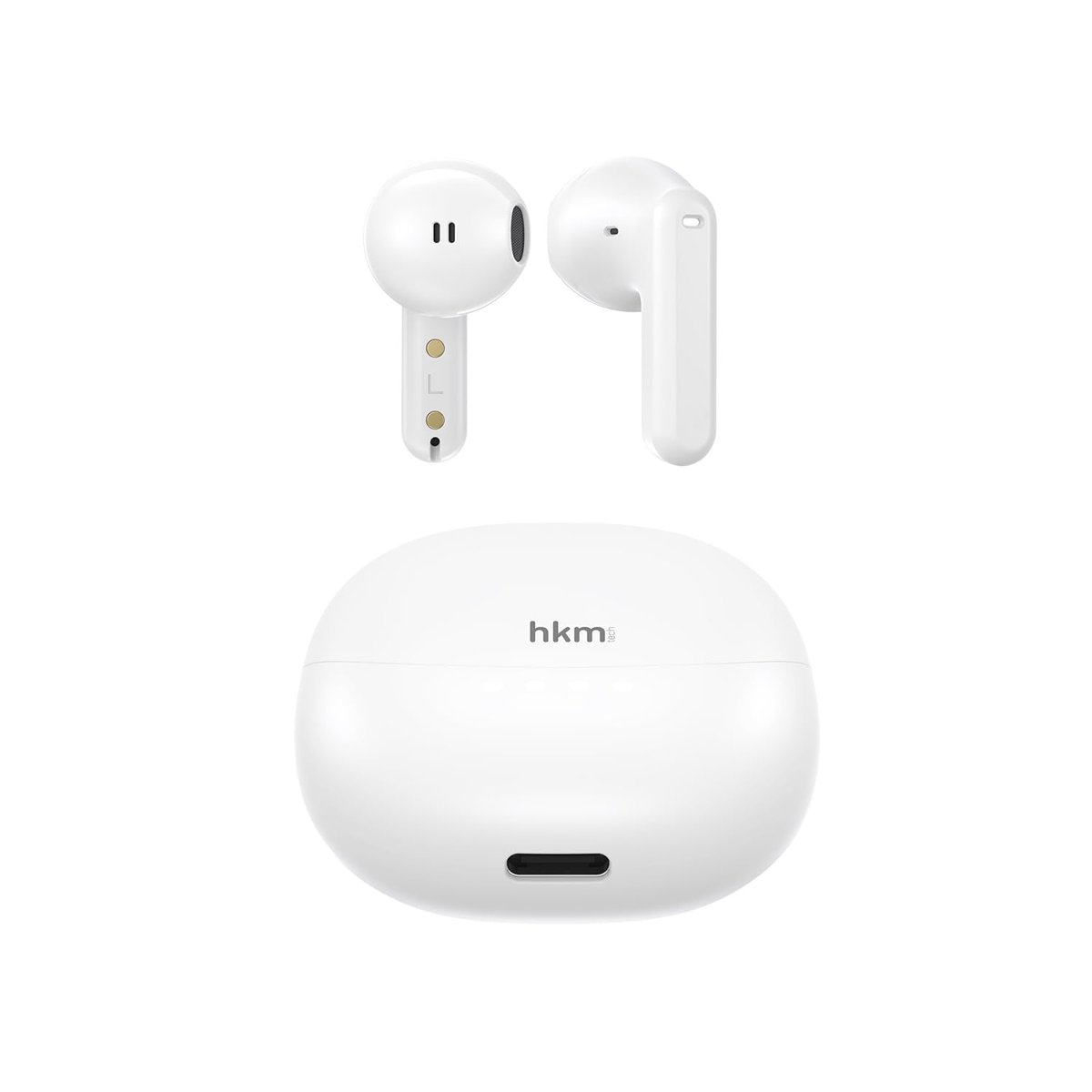 OPUS Bluetooth V5.4, Kablosuz Kulak İçi TWS Kulaklık, ENC destekli 4 mikrofon sistemi, Beyaz