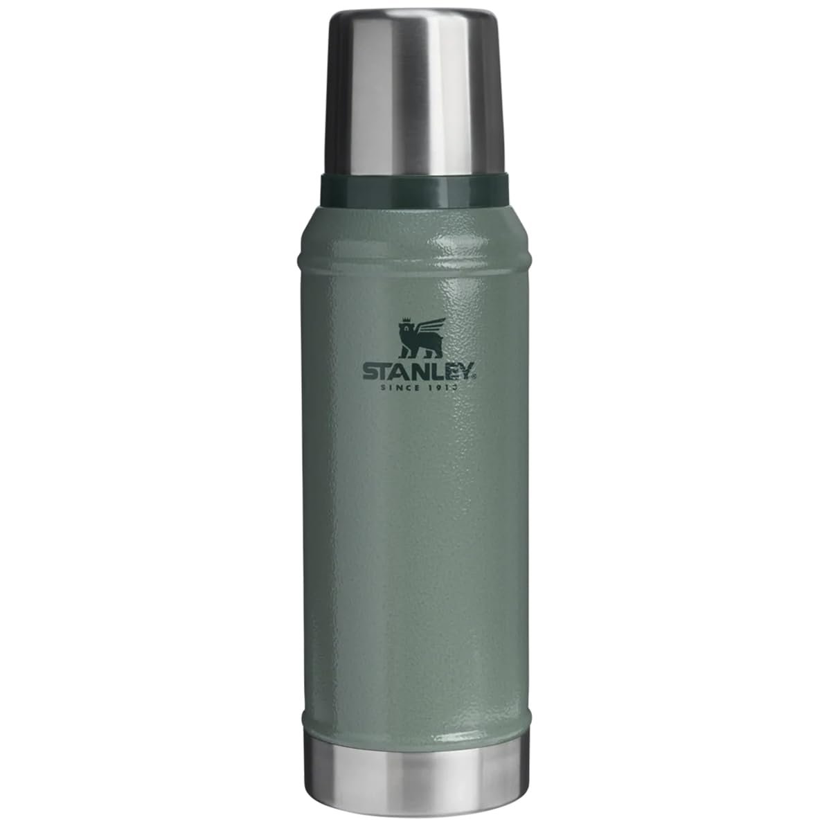 Stanley Classic Legendary Termos 0,94 l - 24 saat sıcaklığı korur (sıcak/soğuk) - termos şişe - BPA içermez - paslanmaz çelik - termos - Hammertone yeşili