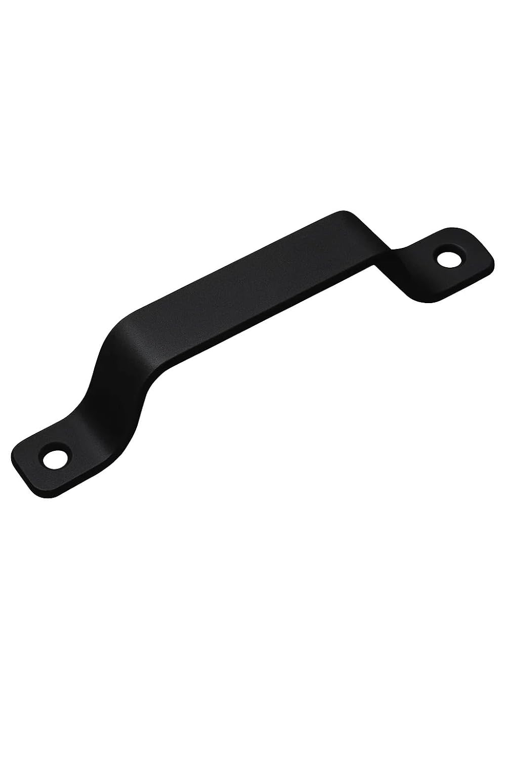 Proalet Demir Doğrama Kulbu, Ahşap ve Metal Kapak Kulbu, Kolay Montaj, Dayanıklı, Boyalı, Tutma Aparatı, Estetik Görünüm, Kapı, Dolap ve Mobilya Aksesuarı (Siyah, 4 Adet, 115 mm)