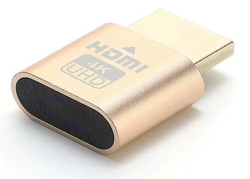 Lunatic 5245 Hdmi 4k Uhd Dummy Plug Minning Bitcoin Sanal Monitör Ekran Kartı Emülatörü Maksimum Çöz