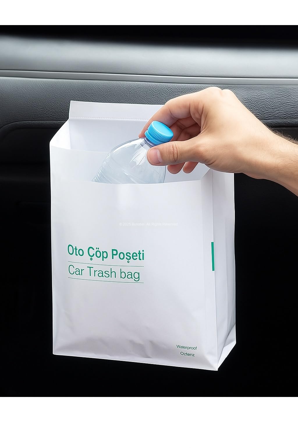 Busstier Su Geçirmez Araba Çöp Poşeti Yapışkanlı Pratik Kullan At Oto Çöp Torbası Seyahat İçin Taşınabilir 20 Adet Tek Kullanımlık Hijyenik Çöp Torbası Araç İçi Düzenleyici