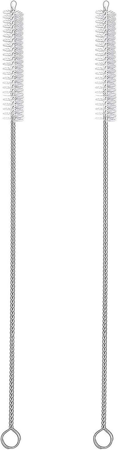 2'li Paslanmaz Çelik Pipet ve Boru Temizleme Fırçası - Şişe, Pipet, Hortum, Tüp Temizleyici