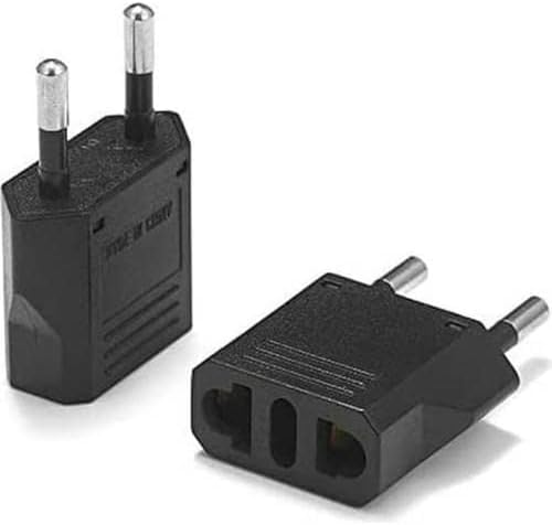 Kyrotech Amerikan Fiş Çevirici, Tip C Priz Dönüştürücü, Seyahat Adaptörü, ABD İngiliz Fişini Avrupa/Türkiye 220V Prizine Çevirici, 6A 1600W Maks Güç, A Kalite Sıkı Geçme