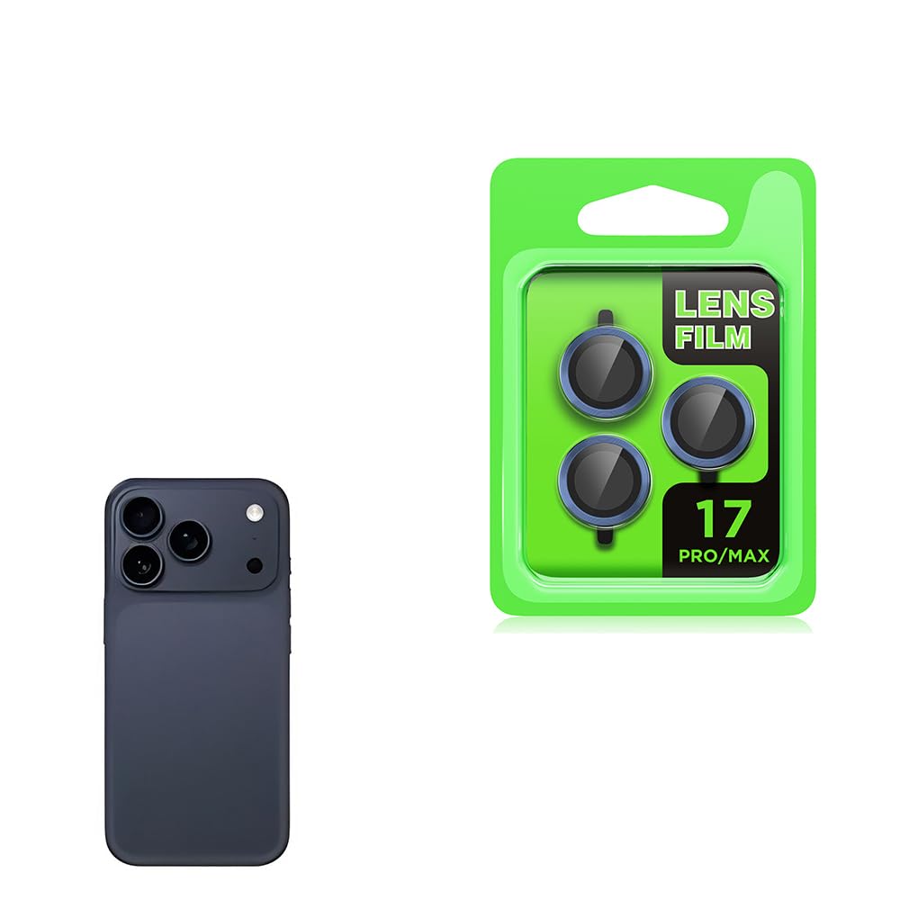 Senon Apple iPhone 17 Pro İçin Zore CL-07 Kamera Lens Koruyucu (Lacivert)
