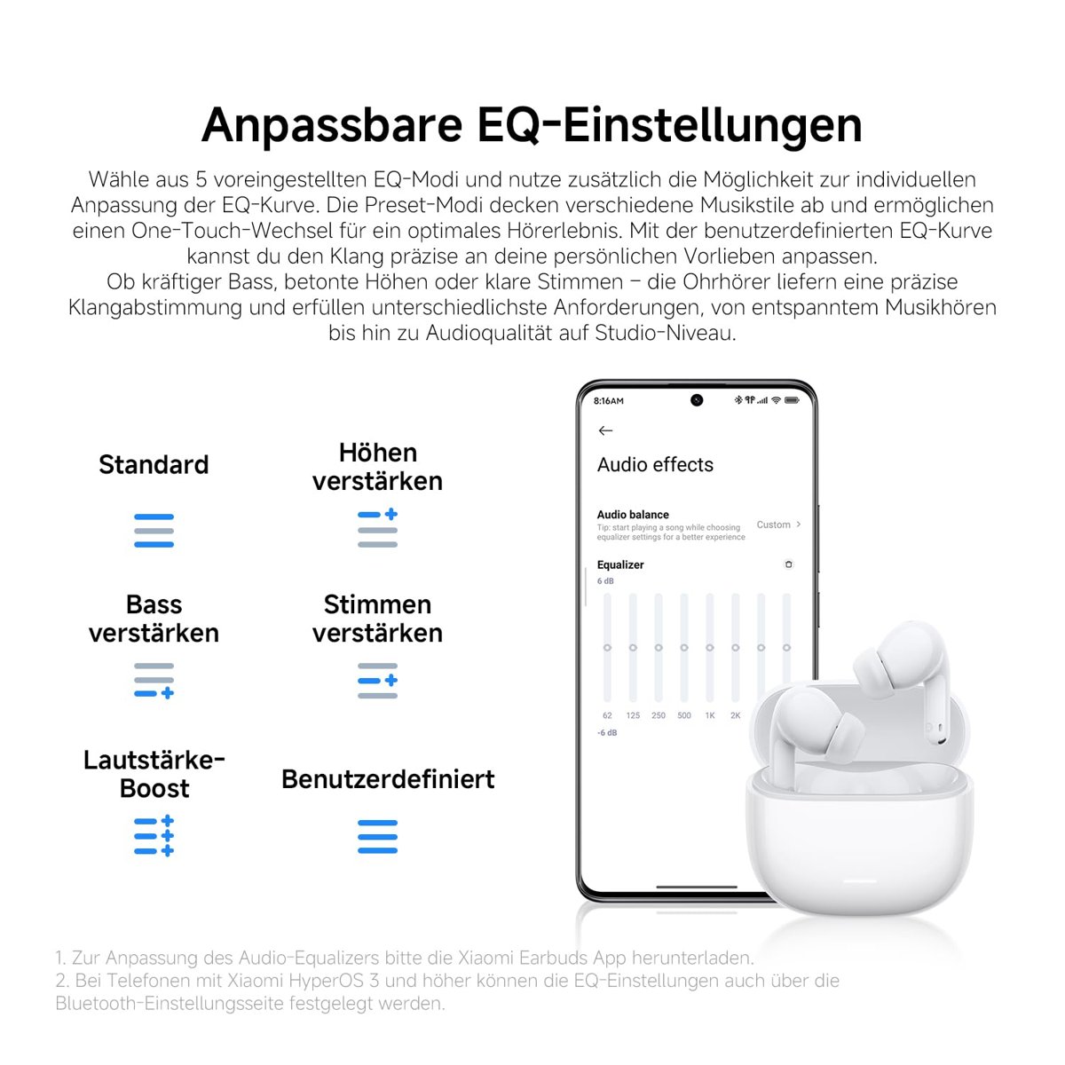 Xiaomi Redmi Buds 8 Lite Blue Kablosuz Bluetooth Kulaklık, 42dB Aktif Gürültü Engelleme, Yapay Zeka Gürültü Azaltma, 36 Saat Pil Ömrü, Mavi