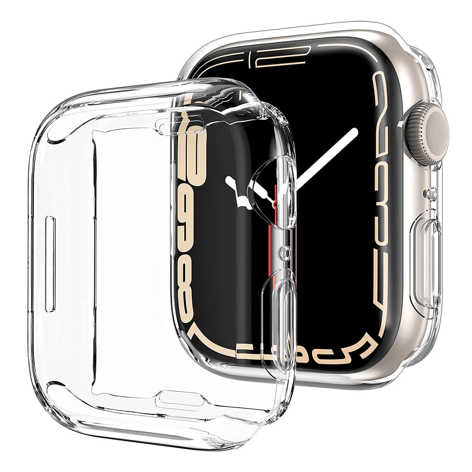 Microsonic Apple Watch Series 11 42mm için Kılıf 360 Full Round Soft Silicone Şeffaf [Watch Series 11 42mm ile Uyumlu Kılıf - Şeffaf]