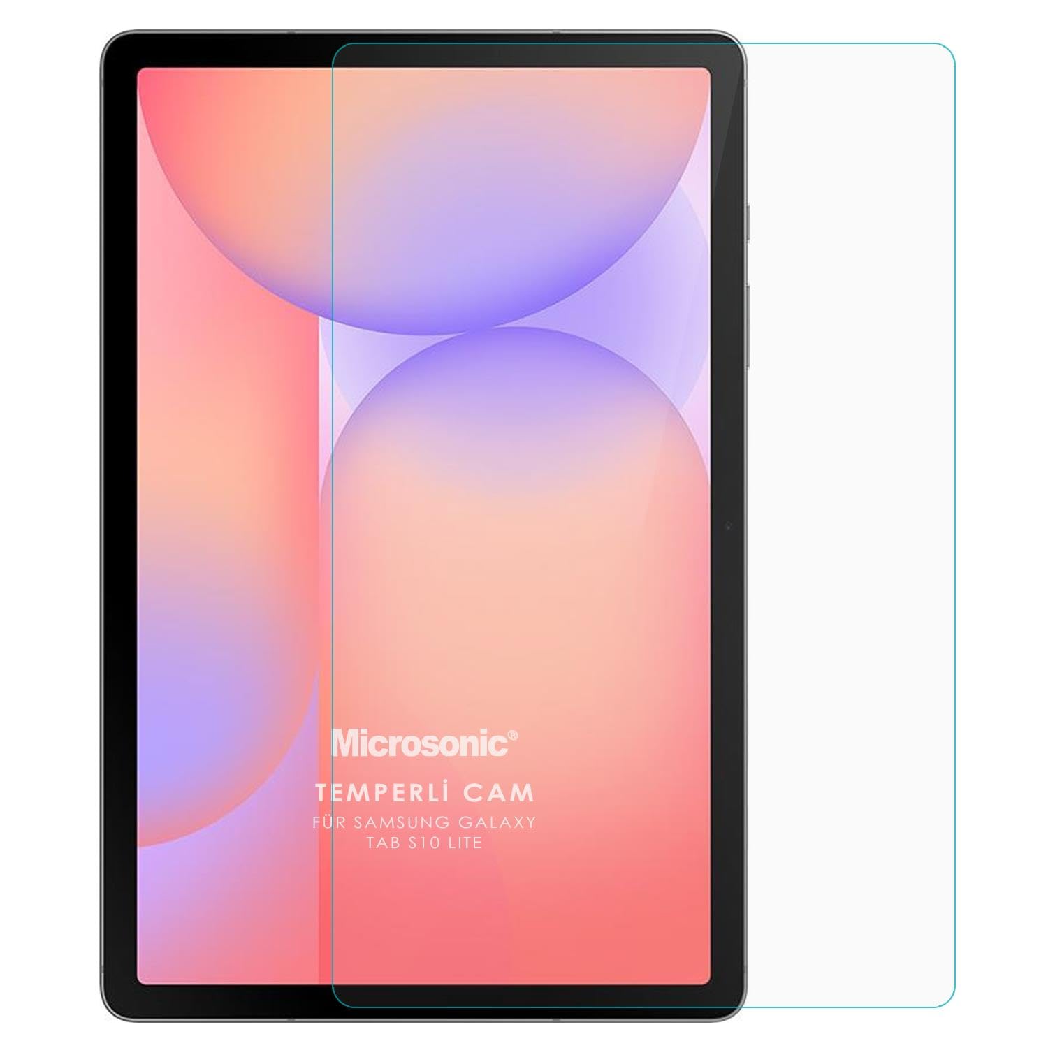 Microsonic Samsung Galaxy Tab S10 Lite Tempered Glass Cam Ekran Koruyucu [Galaxy Tab S10 Lite ile Uyumlu Ekran Koruyucu - Şeffaf]
