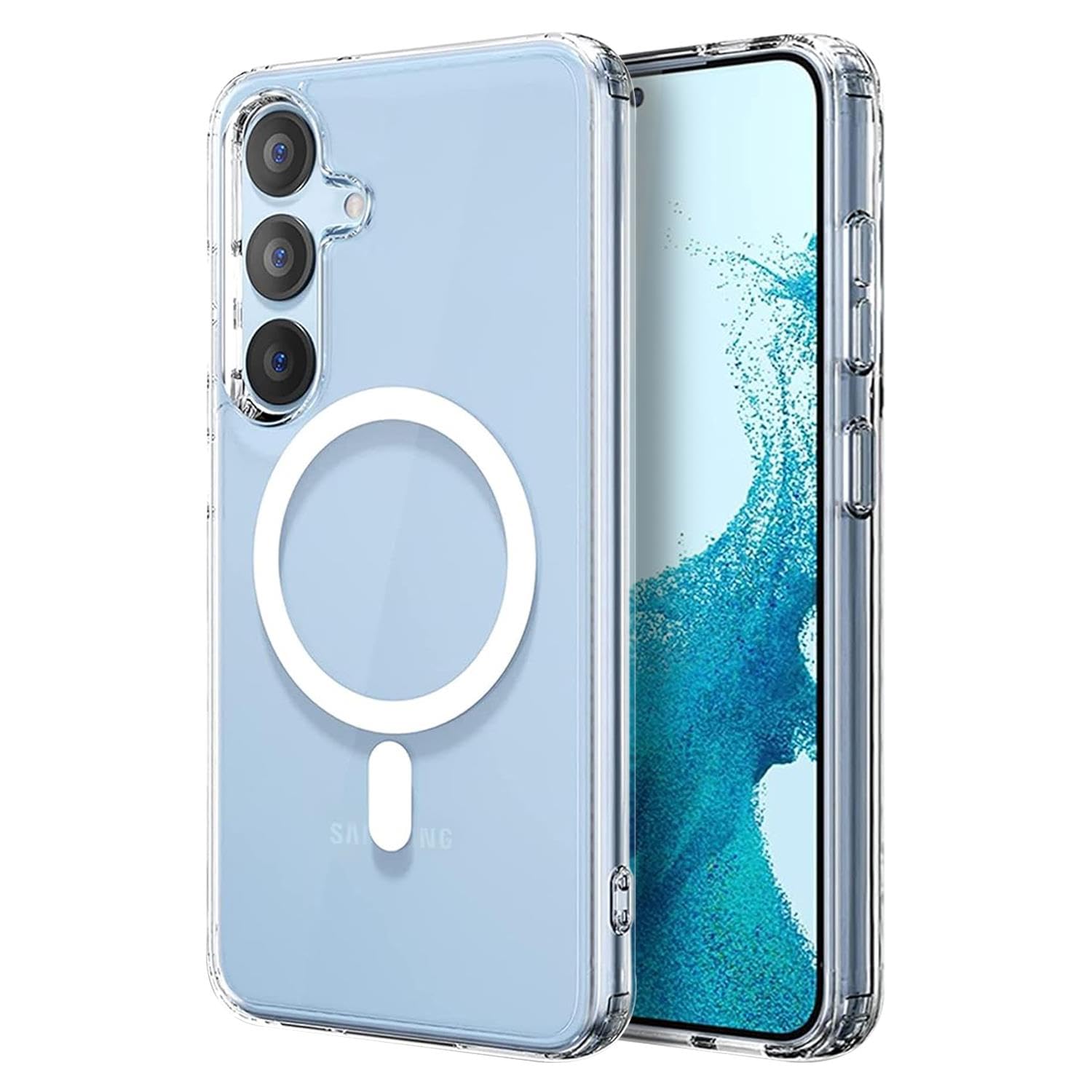 Microsonic Samsung Galaxy A54 için Kılıf MagSafe Clear Sararmaz Şeffaf [Galaxy A54 ile Uyumlu Kılıf - Şeffaf]