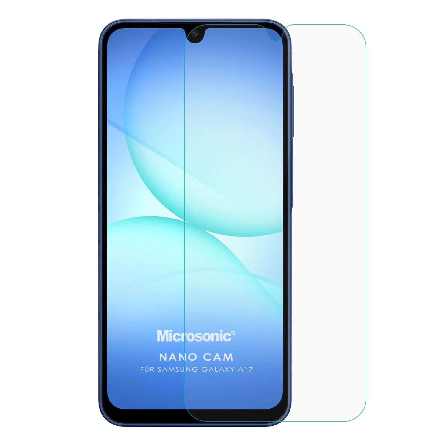 Microsonic Samsung Galaxy A17 Nano Glass Cam Ekran Koruyucu [Galaxy A17 ile Uyumlu Ekran Koruyucu - Şeffaf]