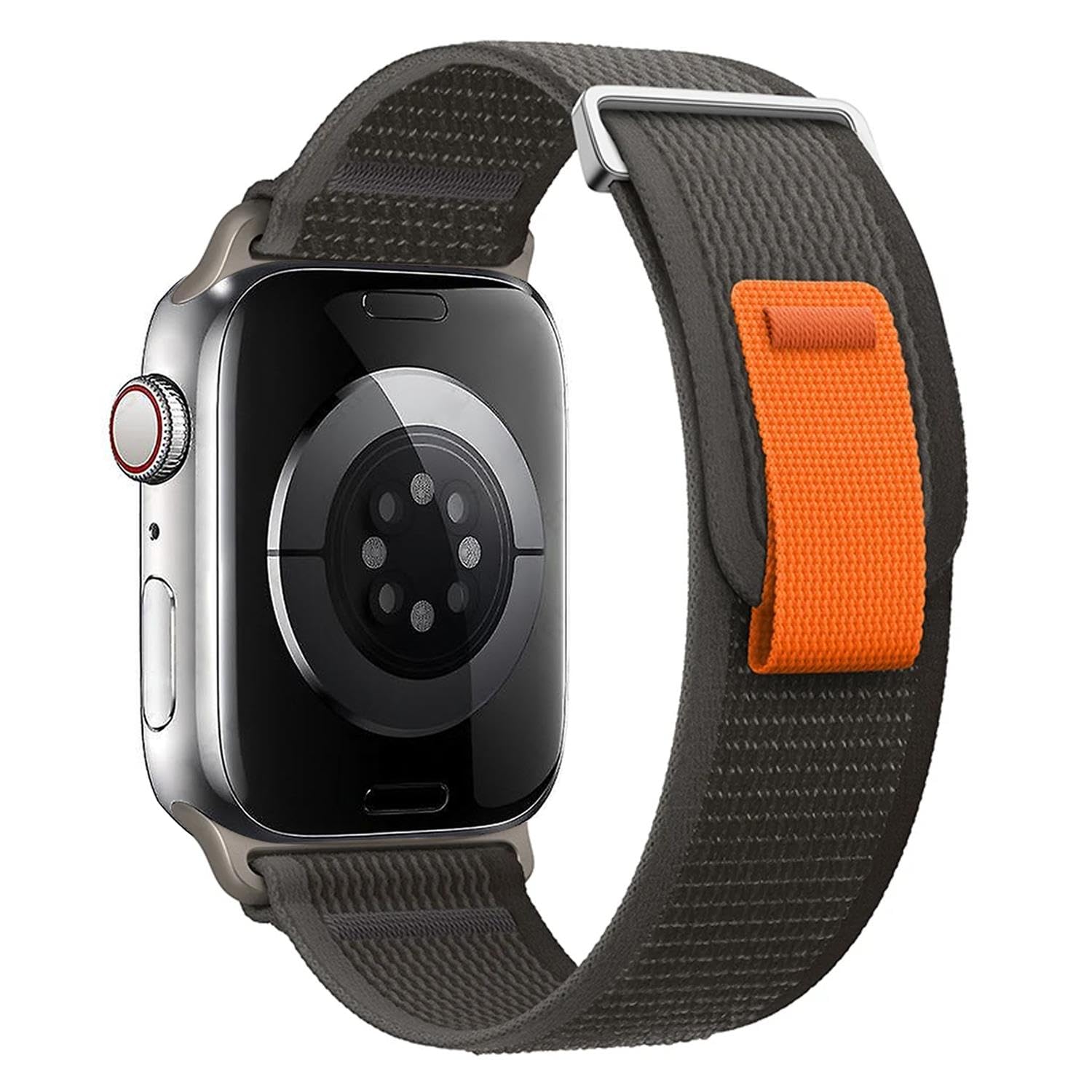 Microsonic Apple Watch SE 3 44mm için Kordon Hike Spiral Siyah [Watch SE 3 44mm ile Uyumlu Kordon -