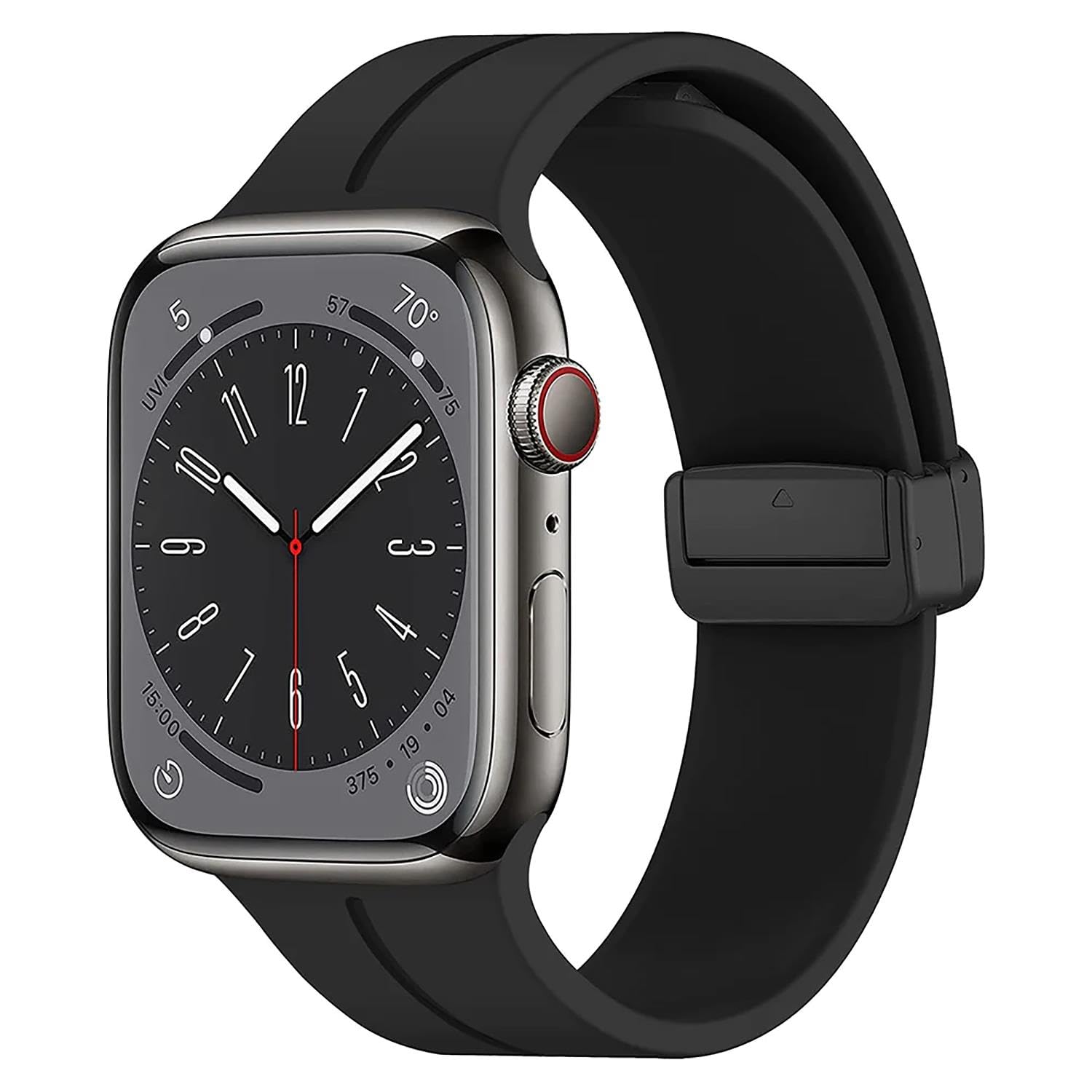 Microsonic Apple Watch Ultra 3 için Kordon Ribbon Line Siyah [Watch Ultra 3 ile Uyumlu Kordon - Siyah]