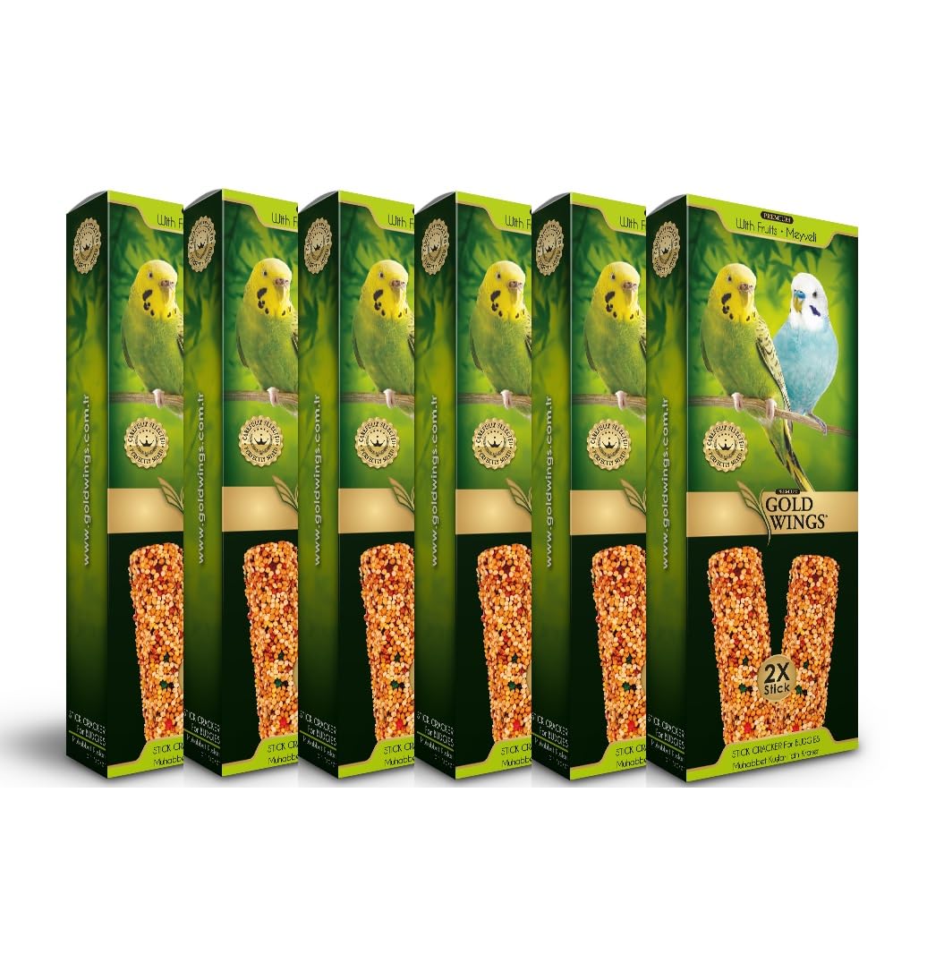 6 Adet Gold Wings Premium Muhabbet Krakeri Meyveli 2'li