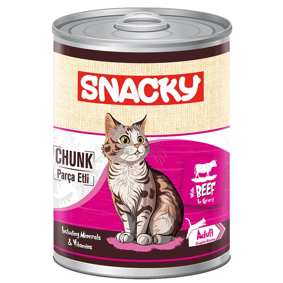 Snacky Koli-400 gr Chunk/Konserve SığırEtli Yetiş.Kedi