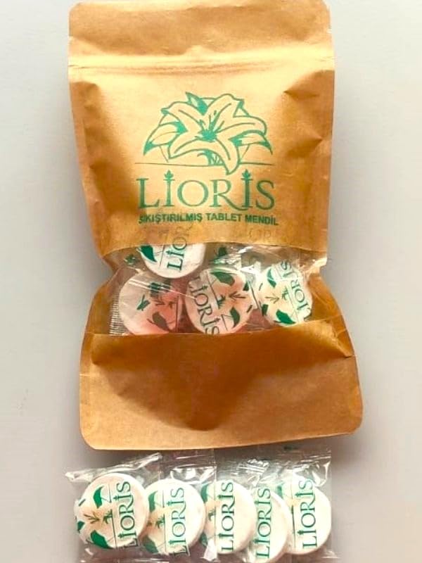 Sıkıştırılmış Tablet Mendil 100 adet tekli ambalajlı