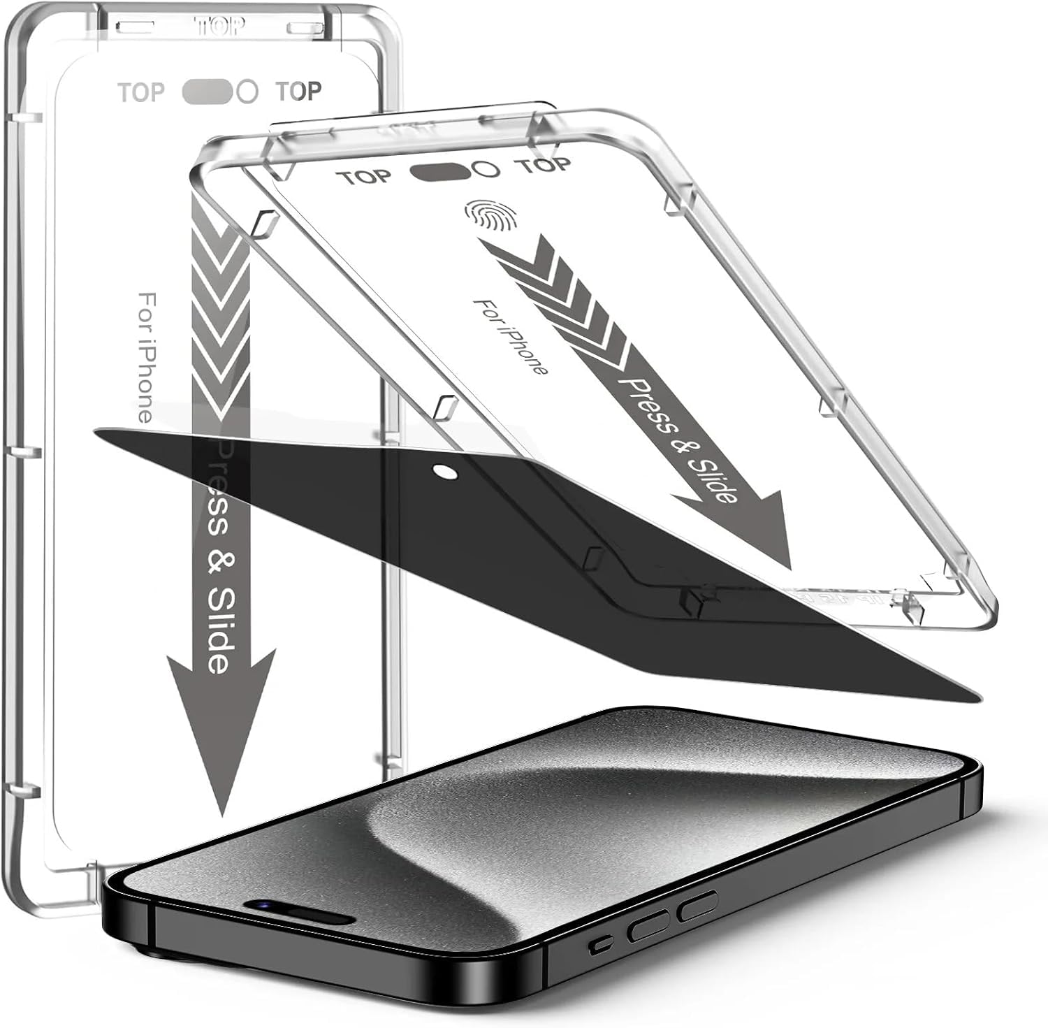 eloen iPhone 16 Pro ile uyumlu Cam, Hayalet Ekran Koruyucu Kolay Kurulum PriaSeries (1 Adet) (16 Pro)