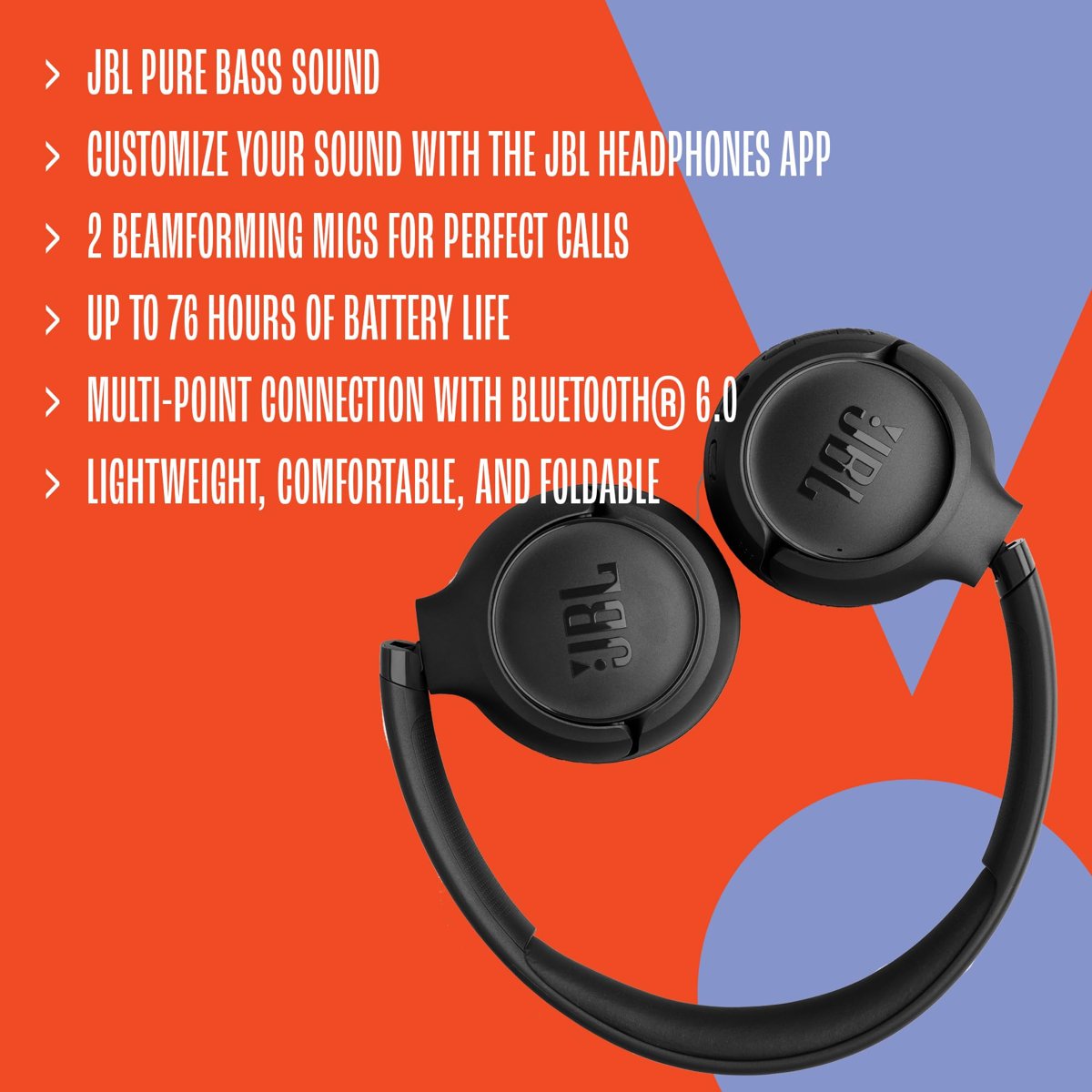 JBL Tune 530BT Multi Connect Wireless Kulaklık,Lavanta