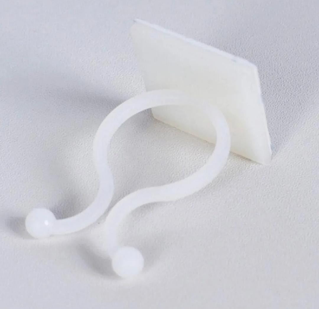 10 Adet Bitki Klipsi Sarmaşık Çiçek Tutucu Duvar Tutturma Aparatı Yapışkanlı Tutucu