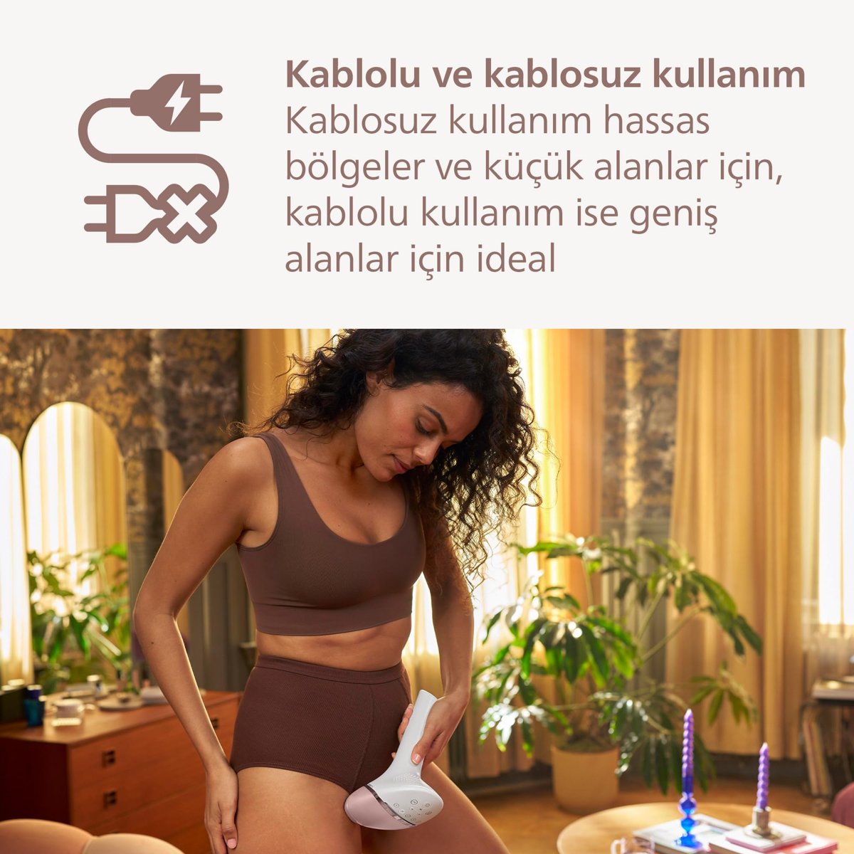 Philips Lumea 9900 Serisi BRI950/02 IPL Tüy Alma, SkinAI Uygulama, Vücut ve Yüz için 2 Başlık, Çanta