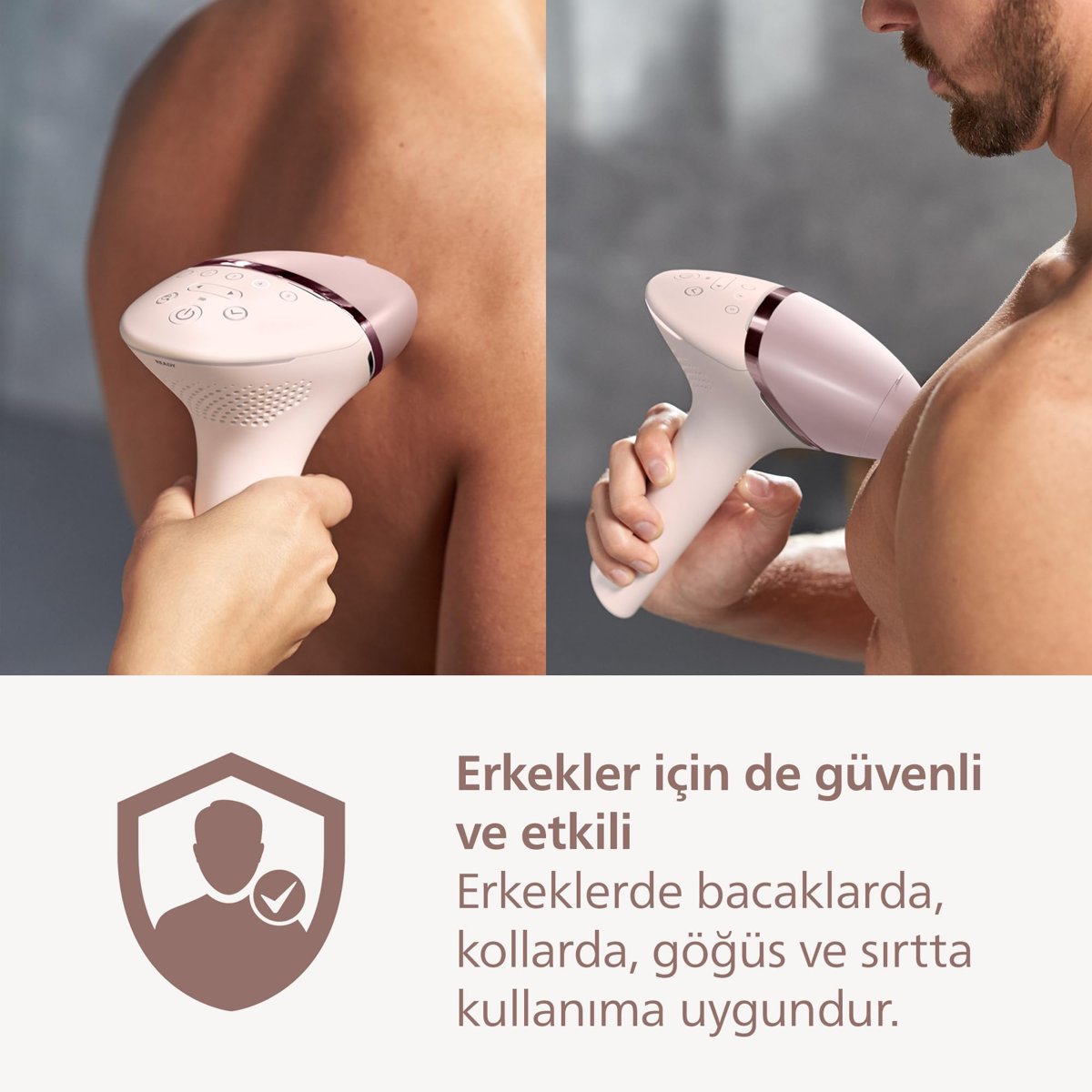 Philips Lumea 9900 Serisi BRI950/02 IPL Tüy Alma, SkinAI Uygulama, Vücut ve Yüz için 2 Başlık, Çanta