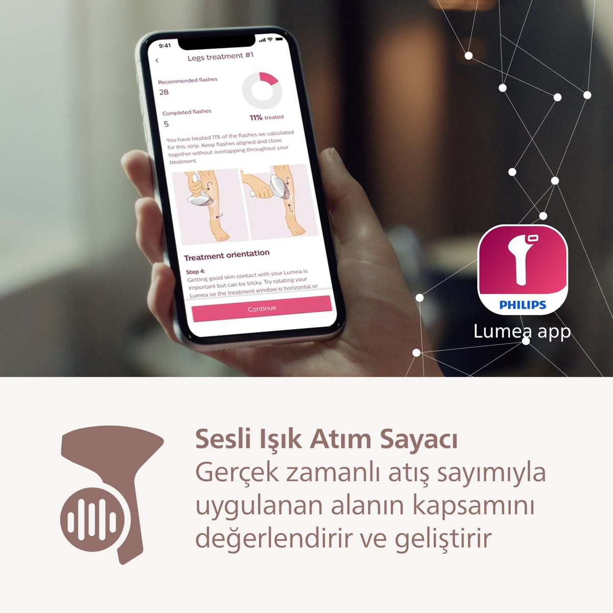 Philips Lumea 9900 Serisi BRI950/02 IPL Tüy Alma, SkinAI Uygulama, Vücut ve Yüz için 2 Başlık, Çanta