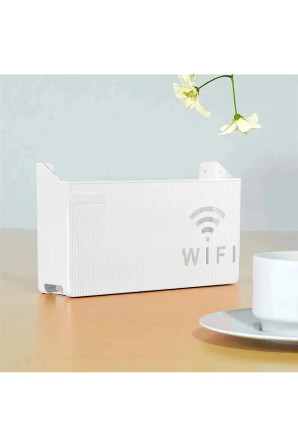 TİNEKE Beyaz Wifi Kutusu Duvar Asılabilir Sigorta Ve Modem Saklama Kutusu 25x15x6 Cm